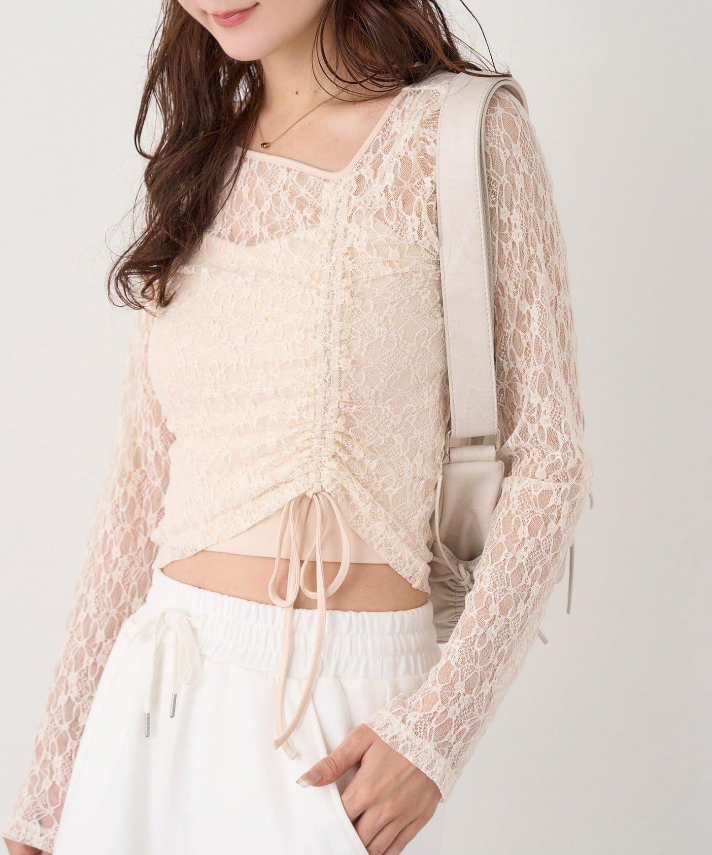 內搭套裝抽繩上衣