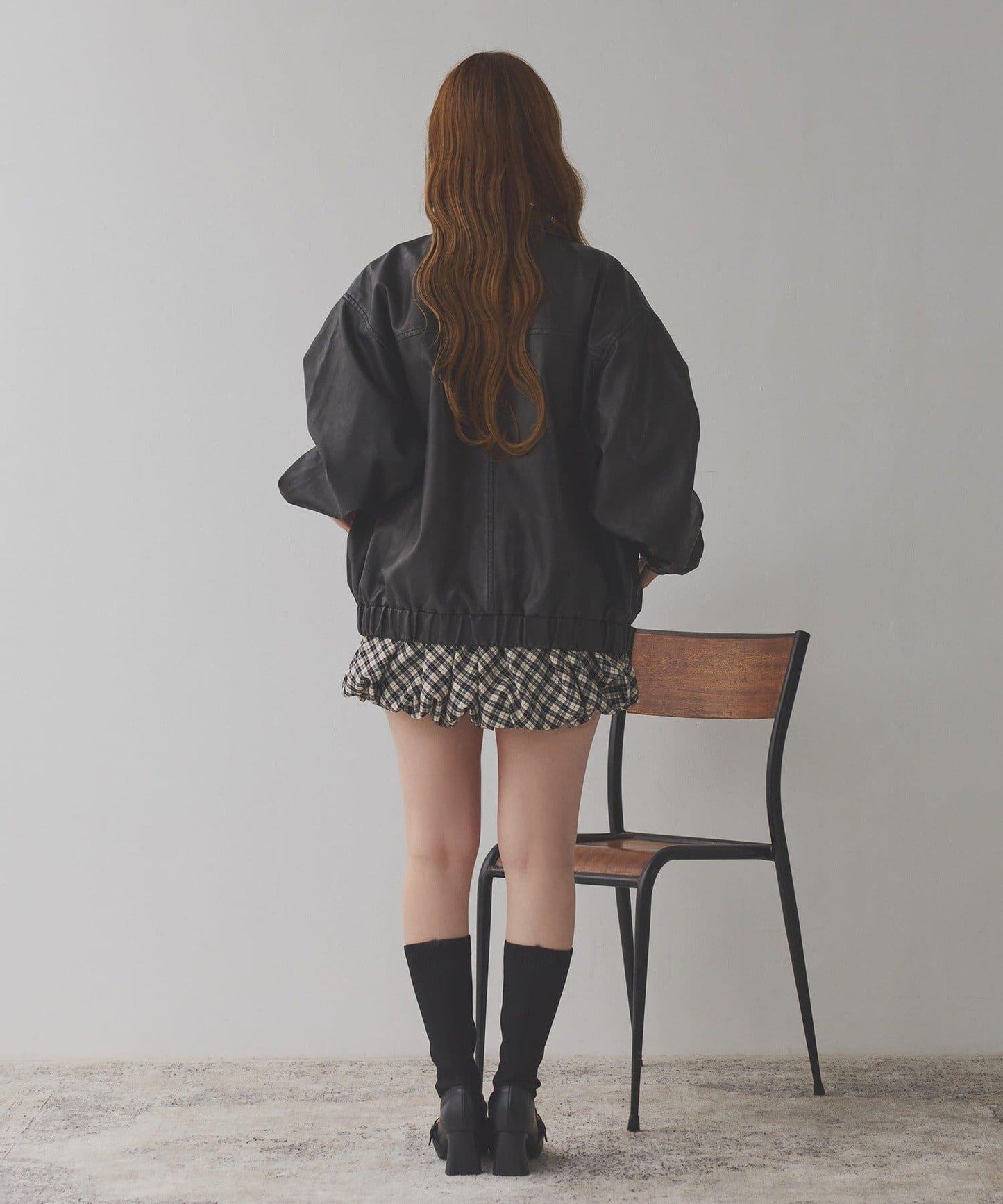 帶腰帶百褶泡泡迷你裙