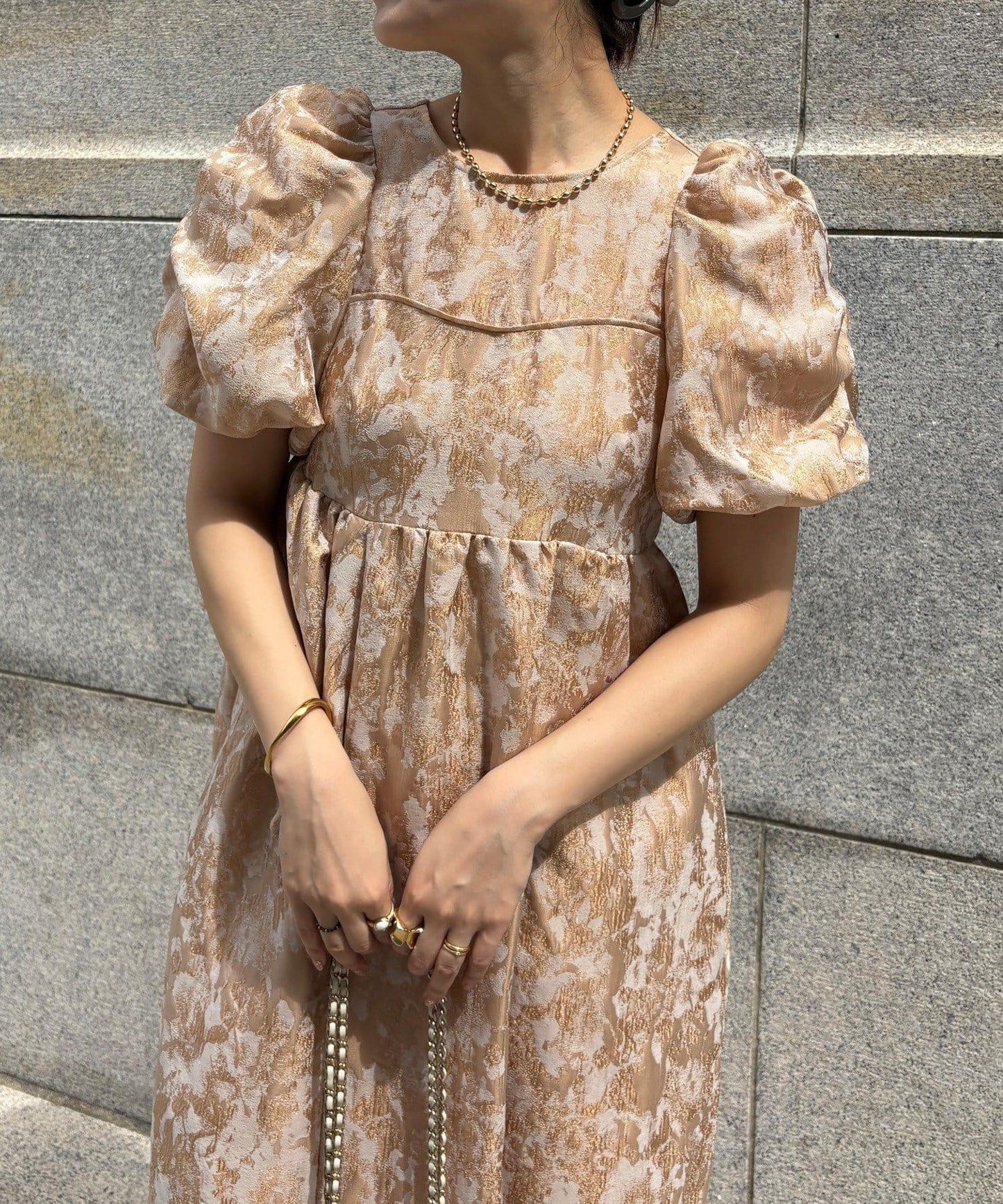 【適合特殊場合】【官網限定】提花連衣裙