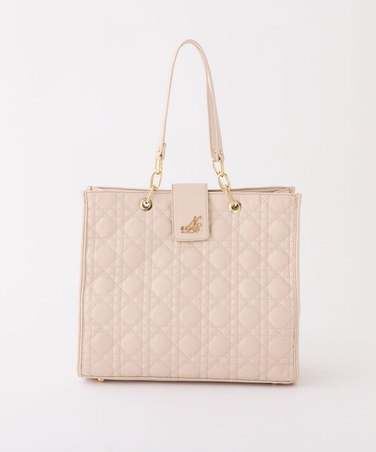 菱格紋可摺疊手提包