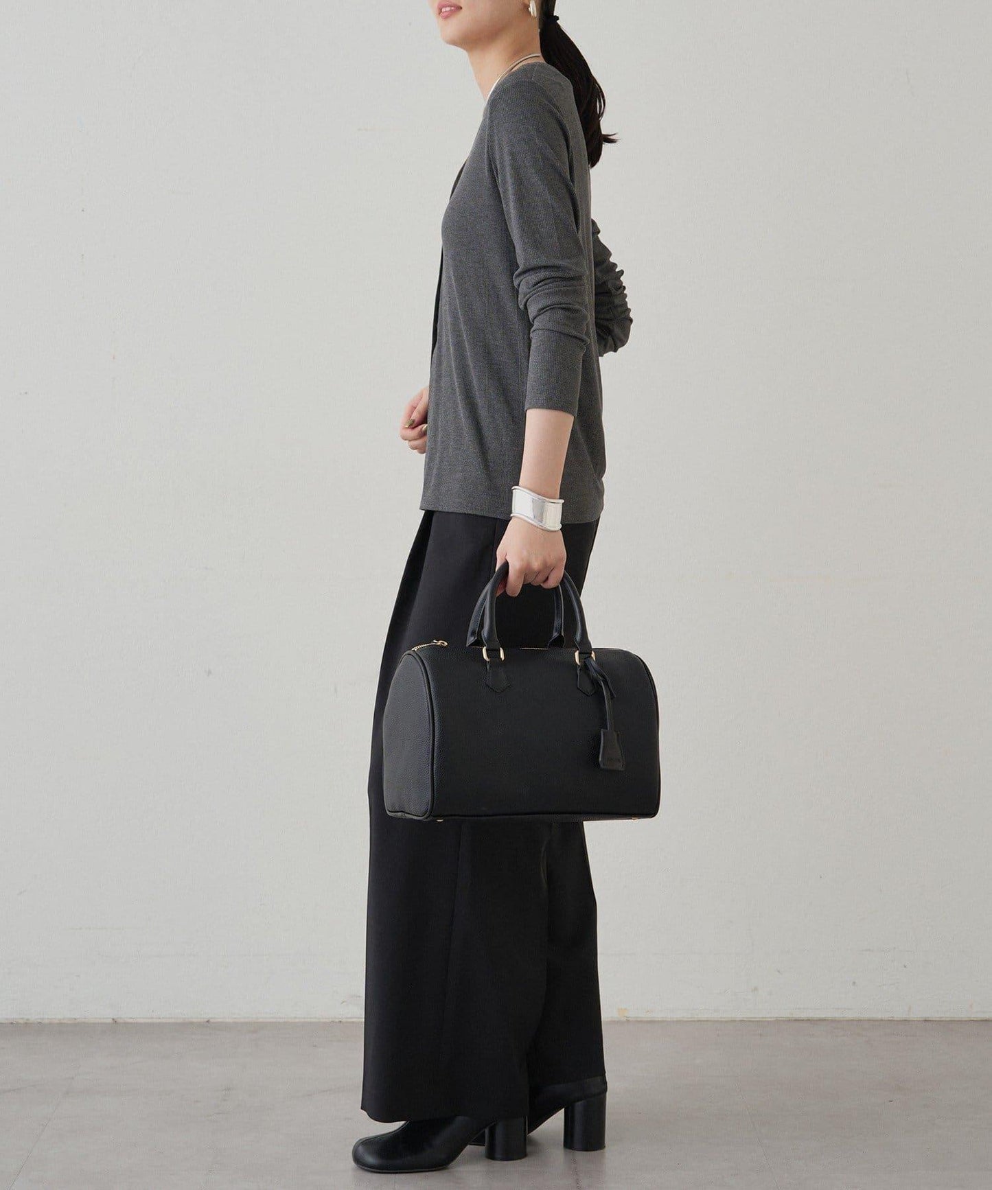 【Loungedress】直筒褶皺長褲