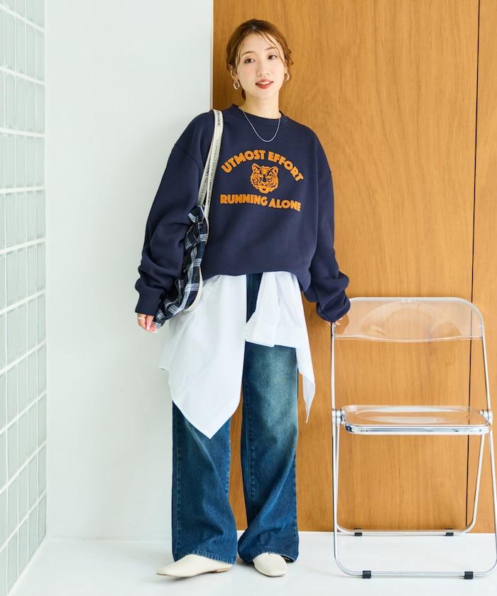 動物學院植絨字母衛衣