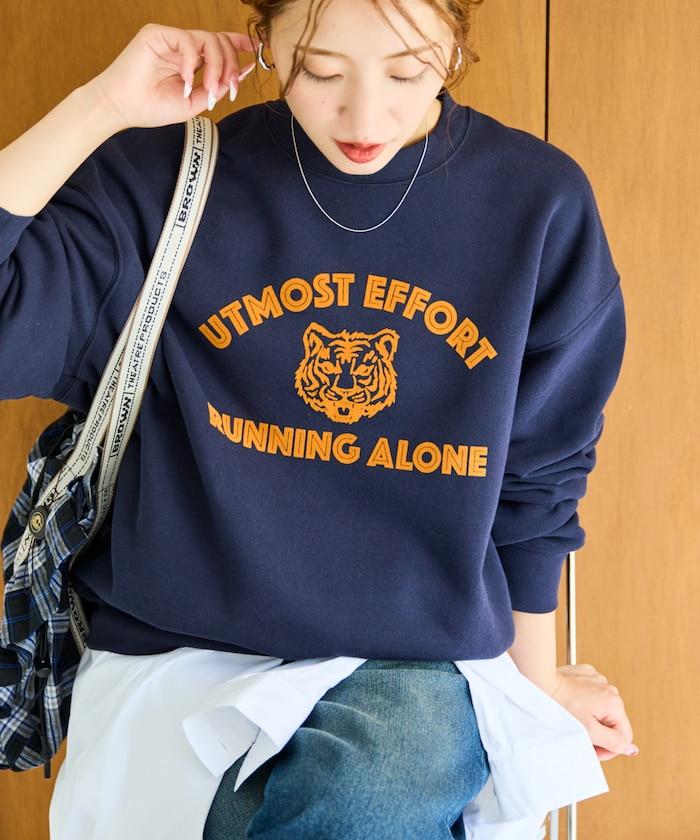 動物學院植絨字母衛衣