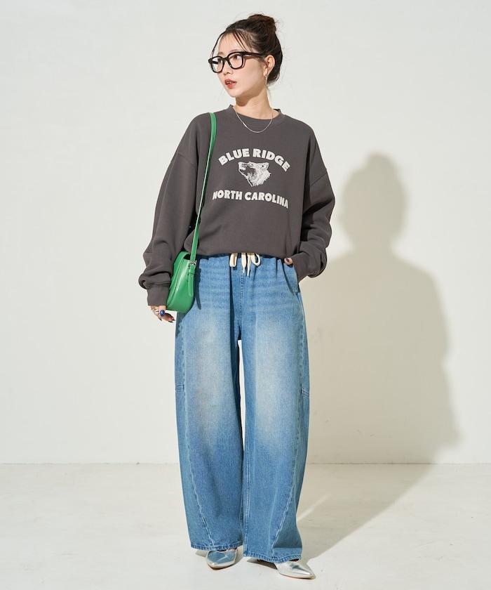 動物學院植絨字母衛衣