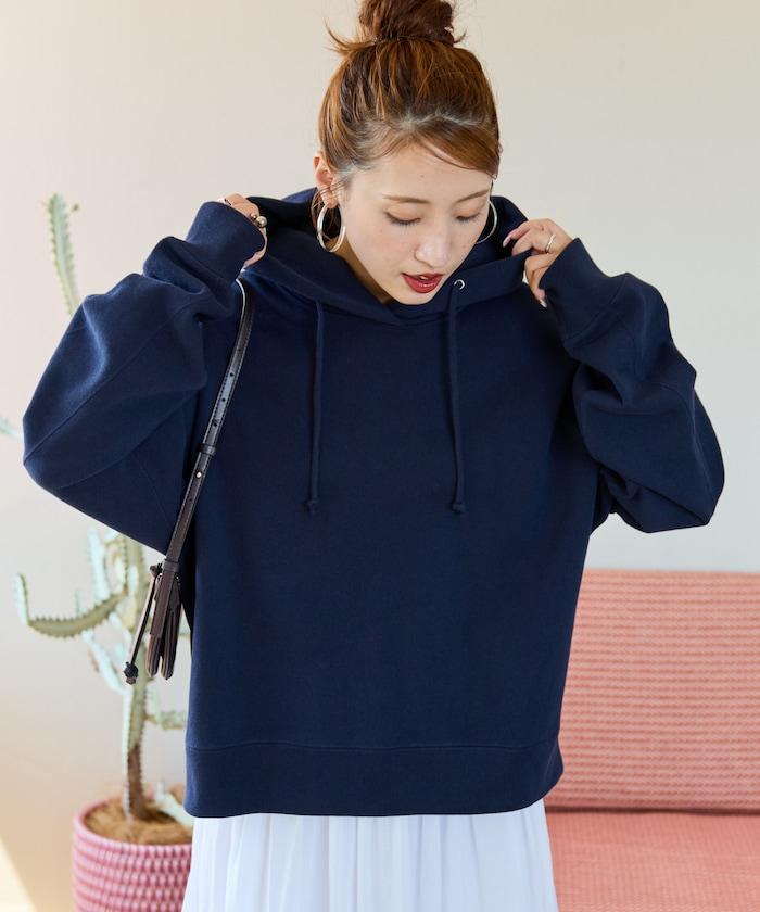 重磅短款連帽衛衣