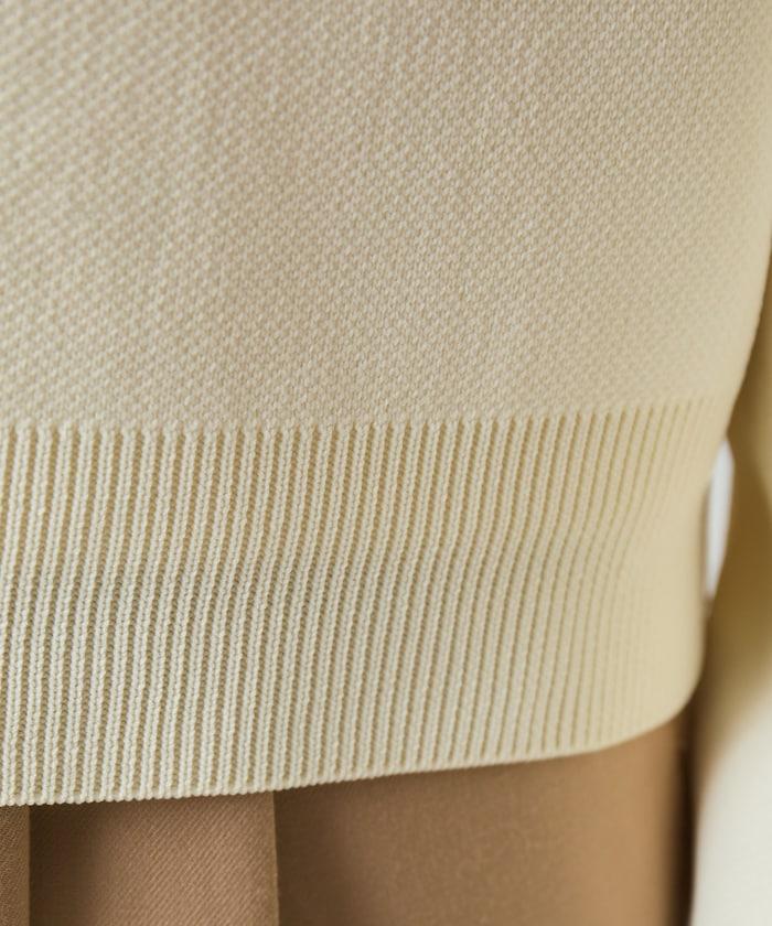 金色紐釦針織開衫