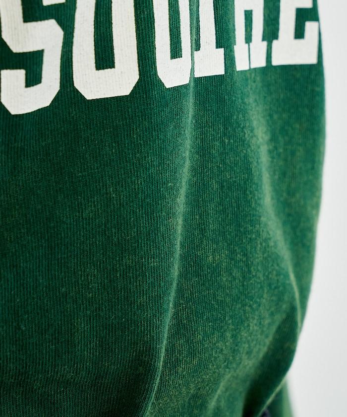 復古風格2way美式橄欖球長袖T恤