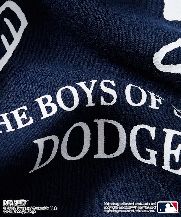 MLB×《PEANUTS》特別款寬鬆版型背部印花圓領衛衣 / Dodgers