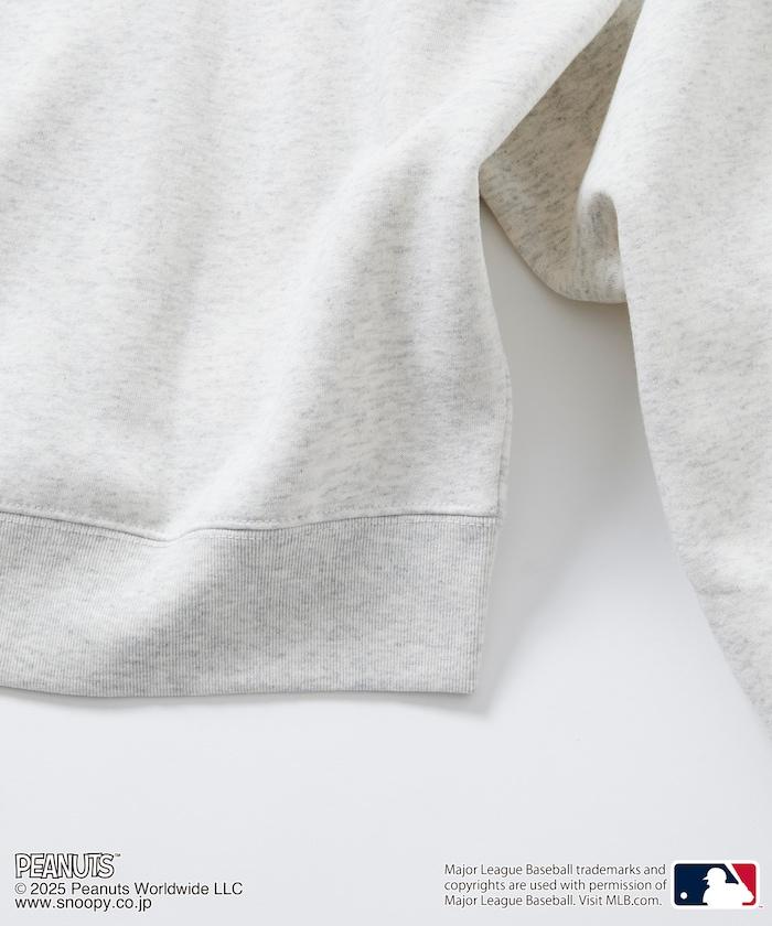 MLB×《PEANUTS》特別款寬鬆版型背部印花圓領衛衣 / Dodgers
