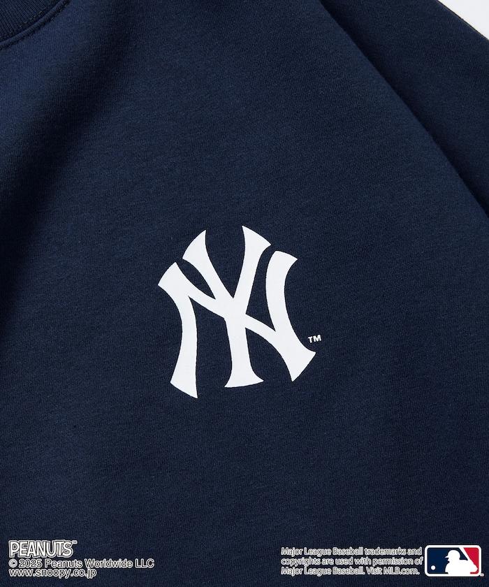 MLB×《PEANUTS》特別款寬鬆版型背部印花圓領衛衣/YANKEES