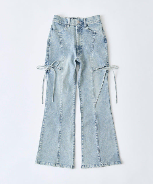 側開叉彈力牛仔褲Ver2