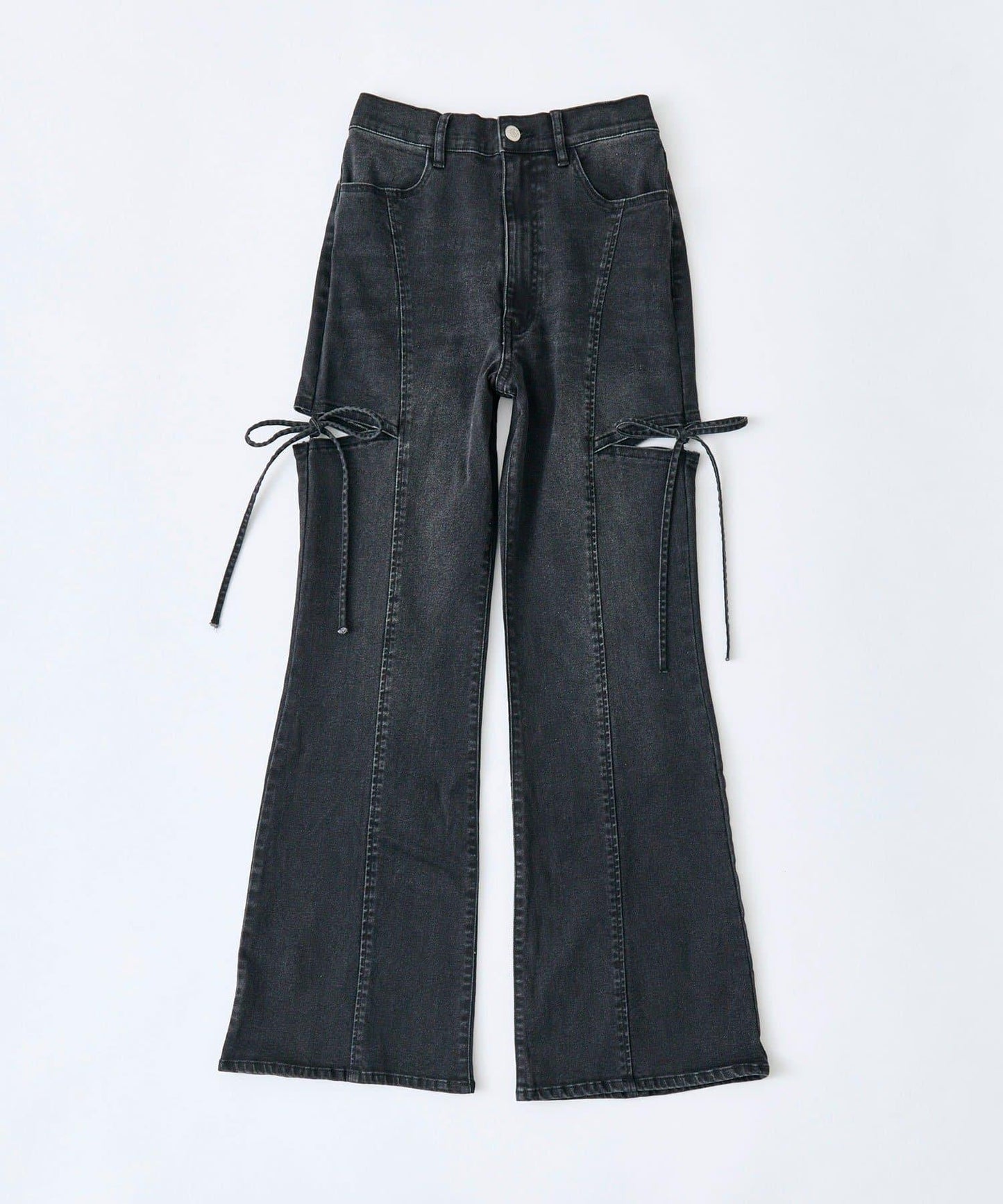 側開叉彈力牛仔褲Ver2