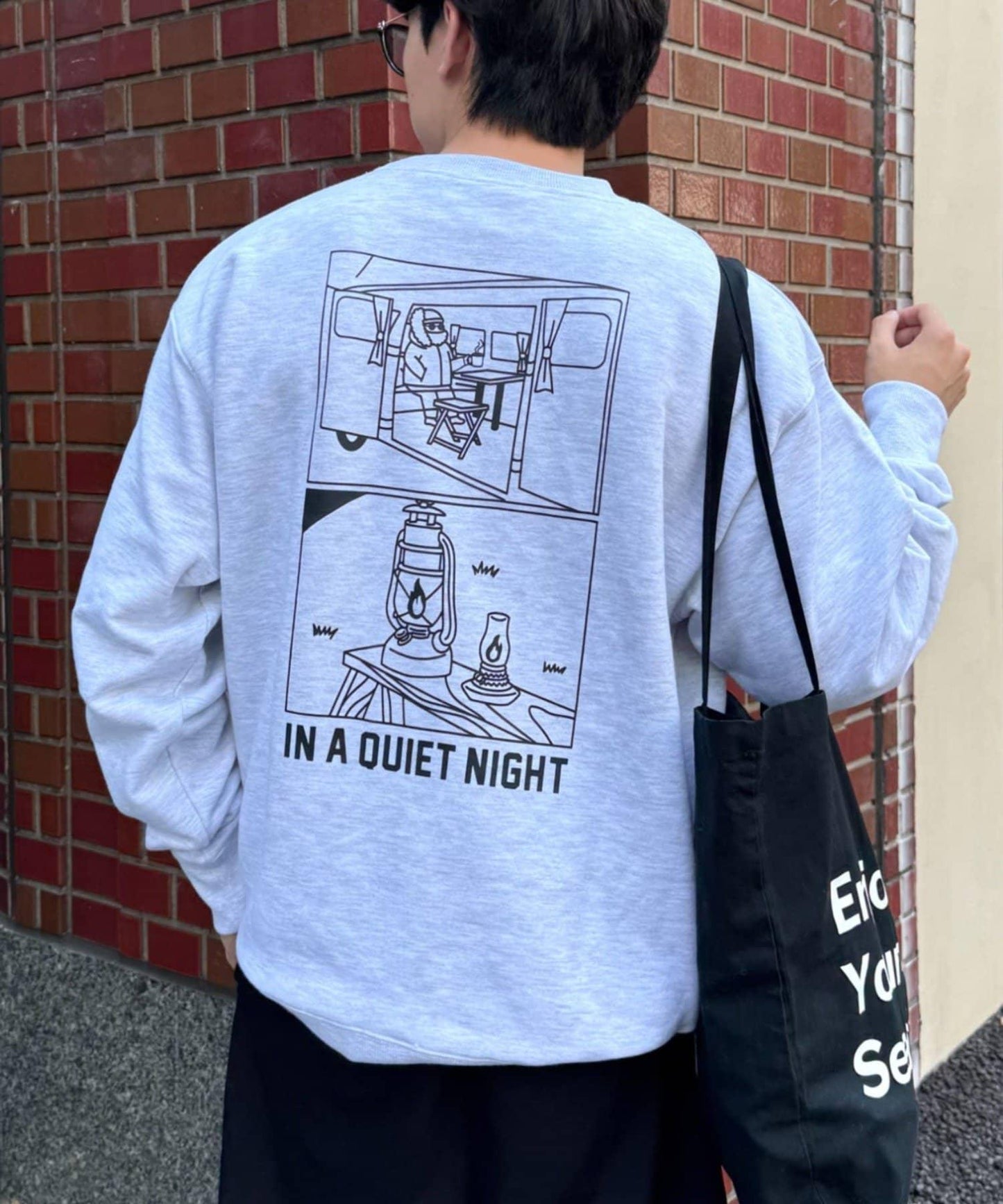 【ojisan】簡約刺繡衛衣圓領衫