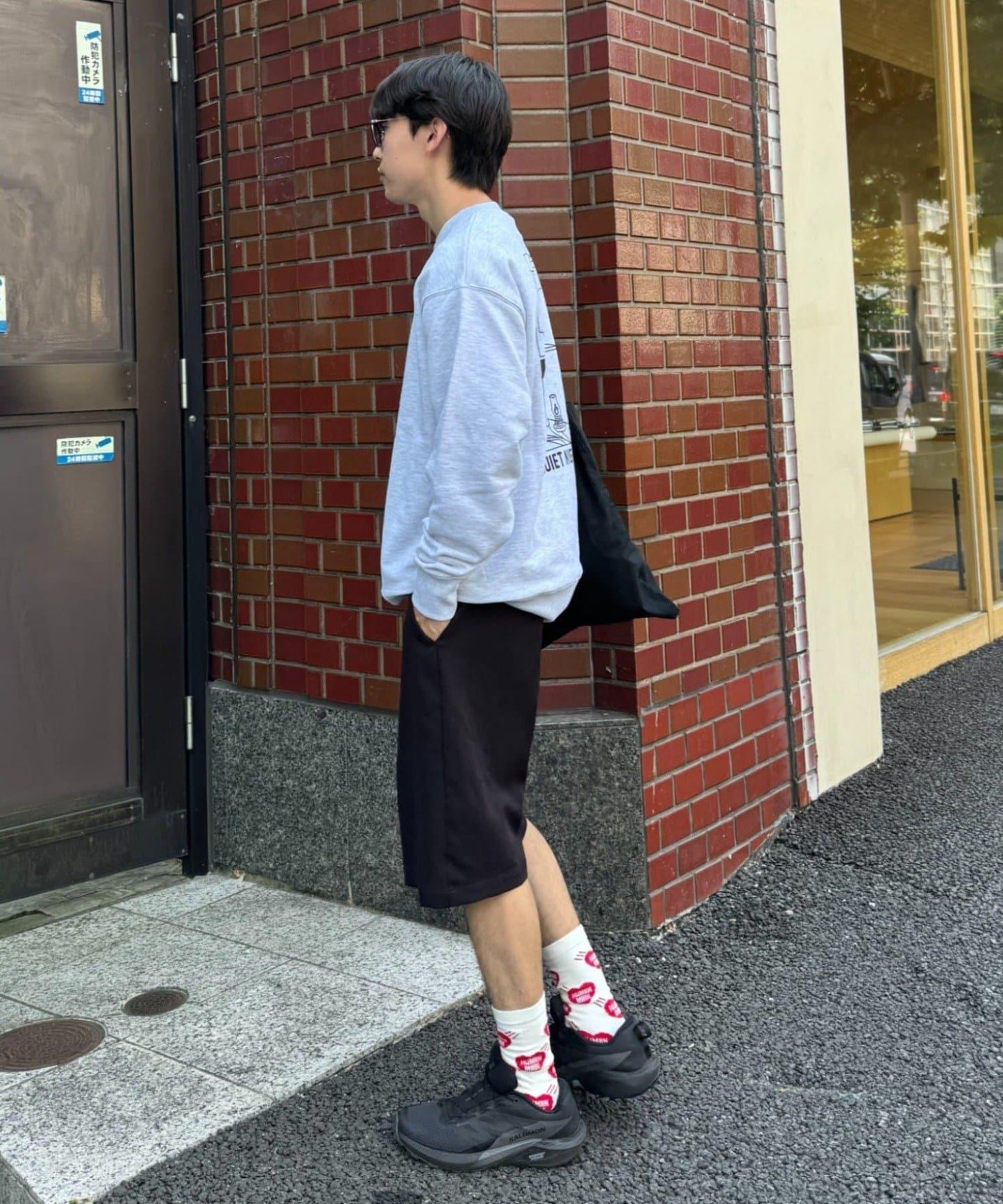 【ojisan】簡約刺繡衛衣圓領衫