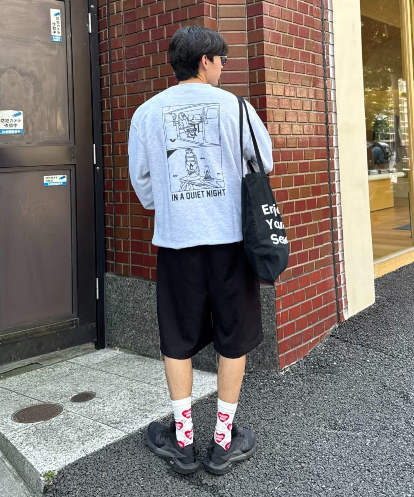 【ojisan】簡約刺繡衛衣圓領衫