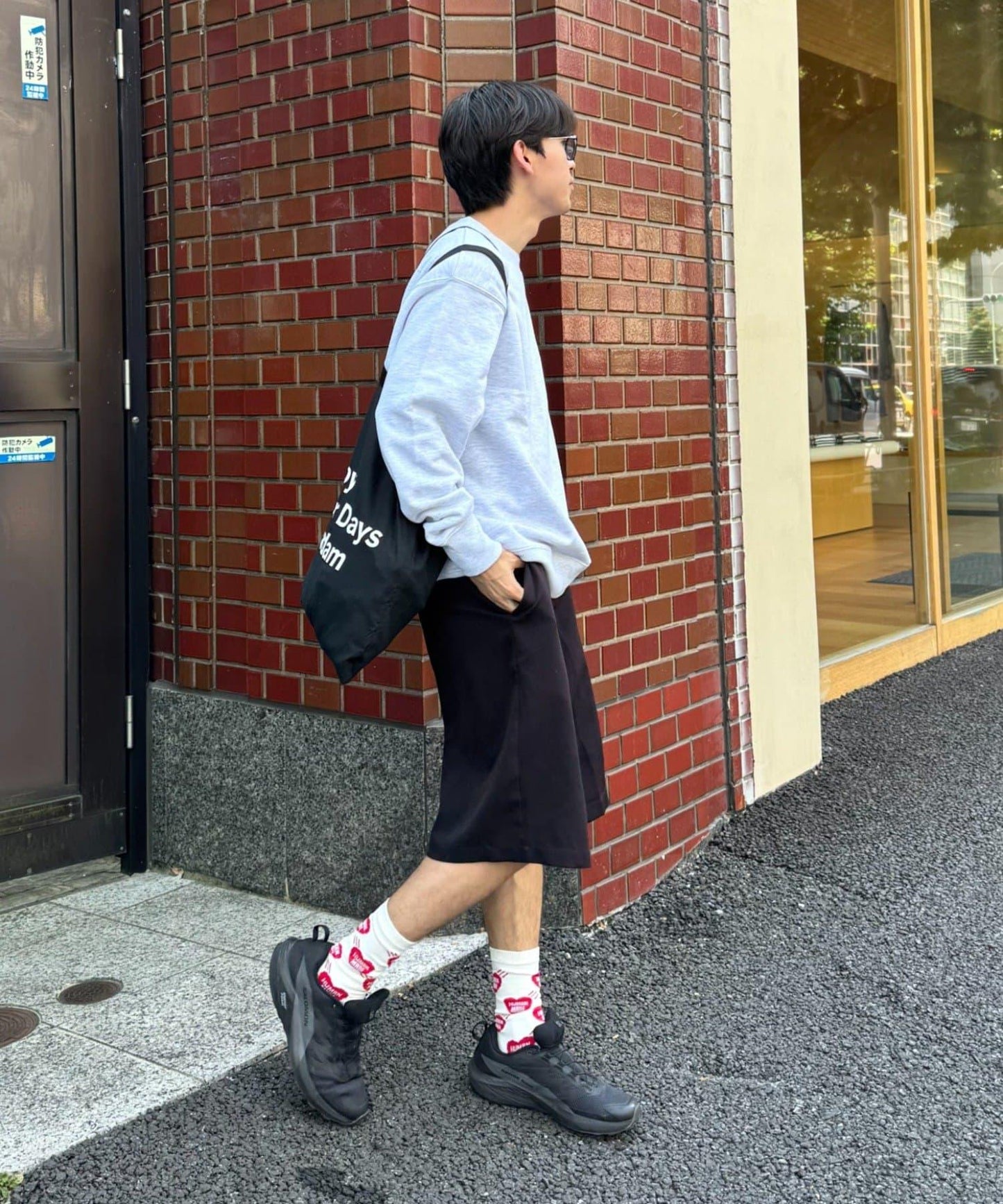【ojisan】簡約刺繡衛衣圓領衫