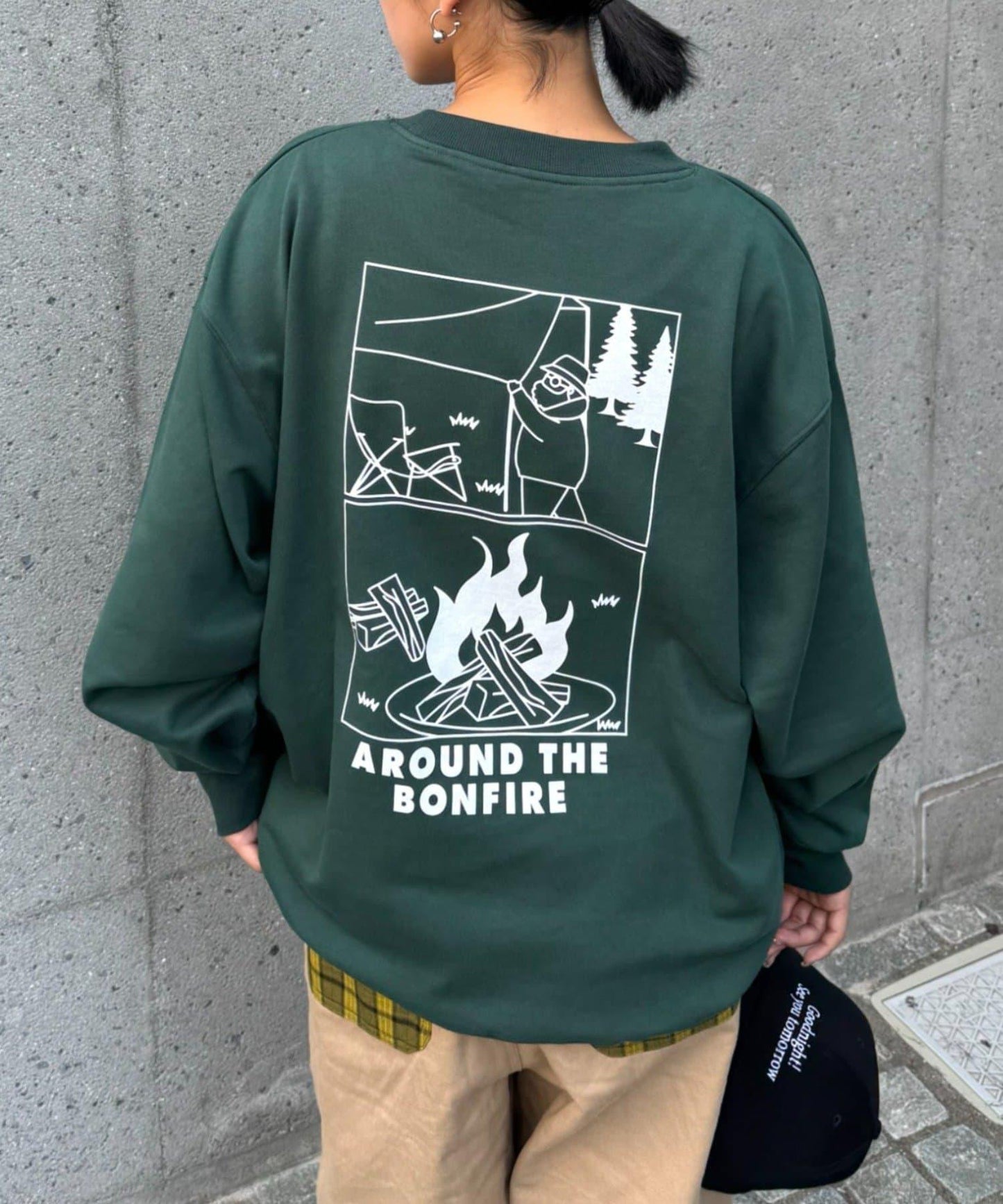 【ojisan】簡約刺繡衛衣圓領衫