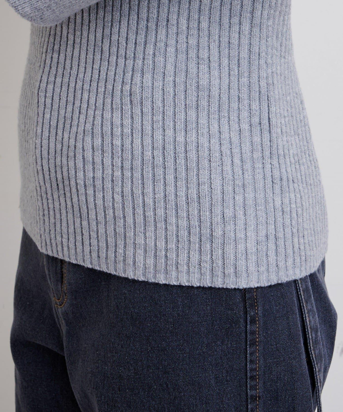 W喇叭袖羅紋針織衫