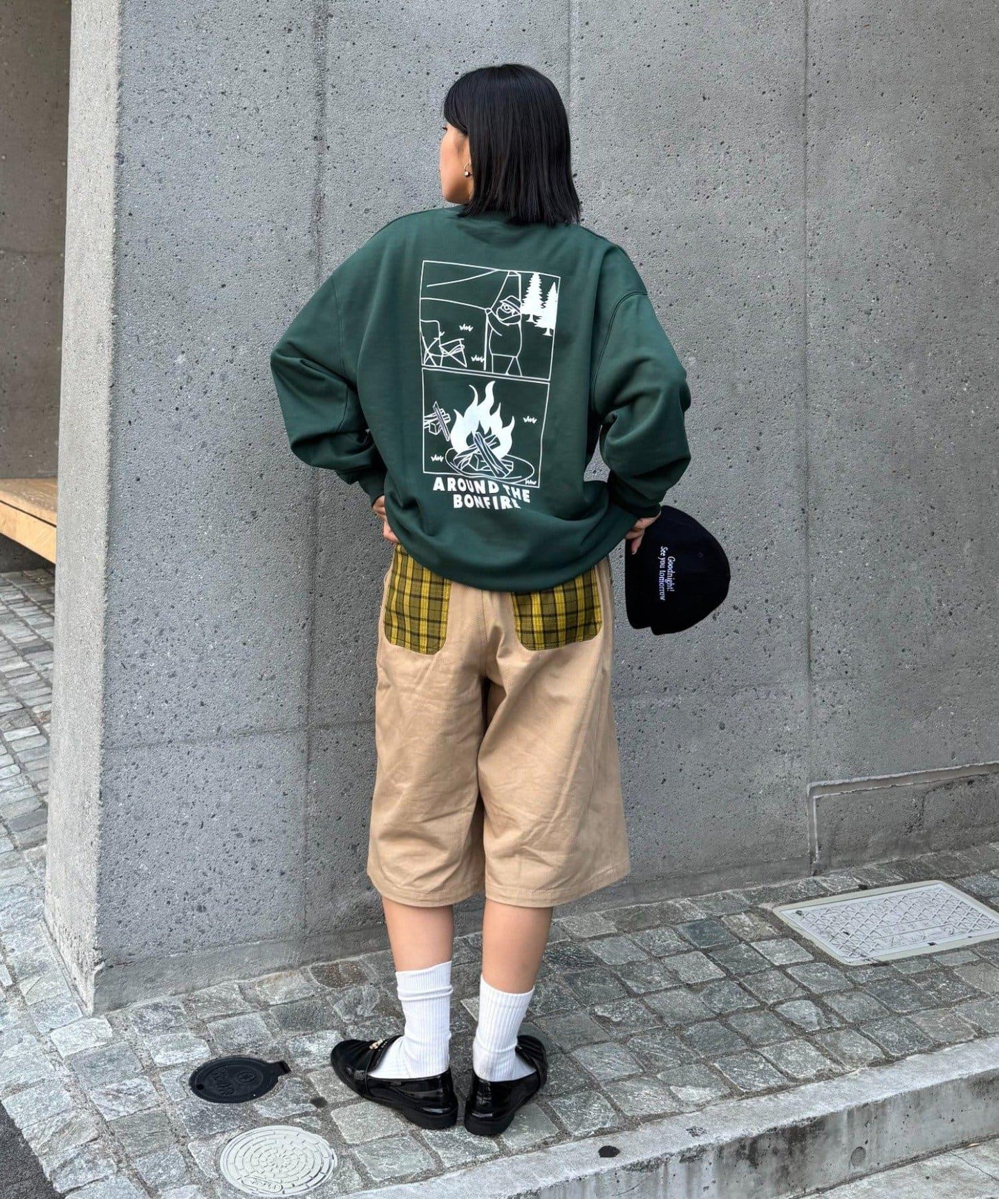【ojisan】簡約刺繡衛衣圓領衫
