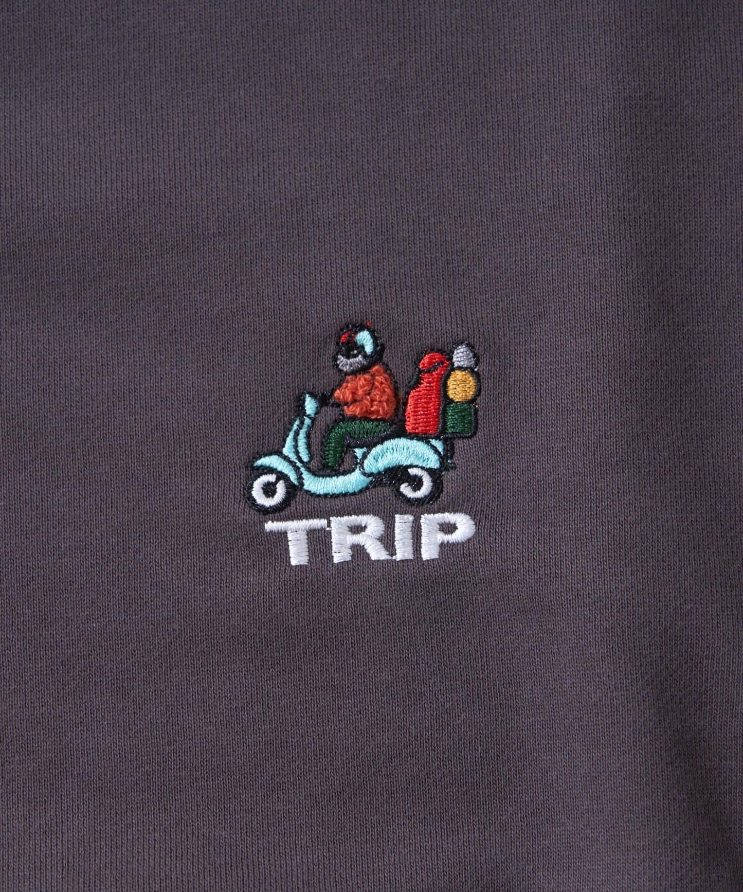 【ojisan】簡約刺繡衛衣圓領衫