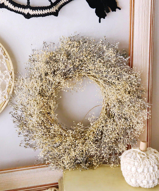 カスミソウのリース/Crochet Halloween