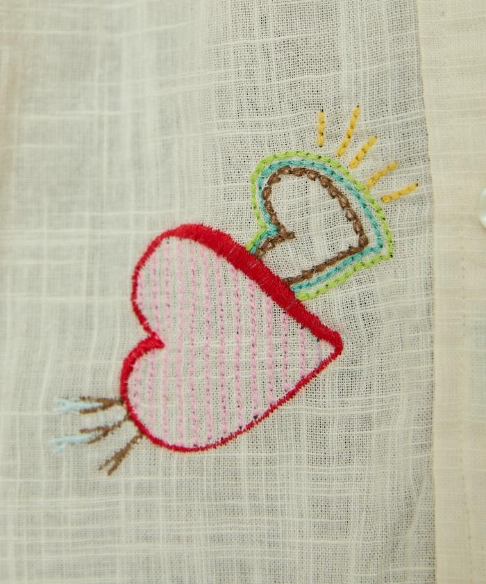 圖案刺繡花紋襯衫