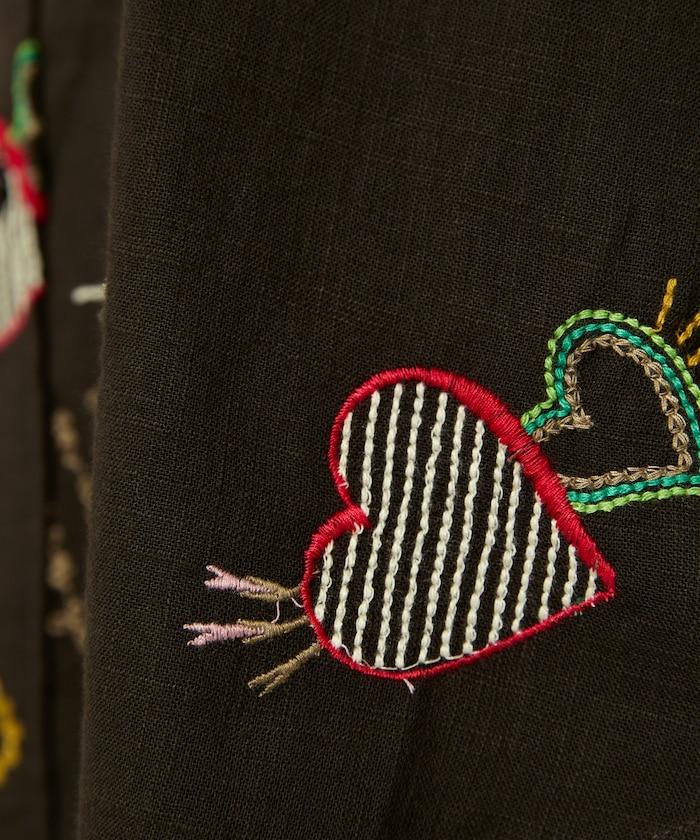 圖案刺繡花紋襯衫