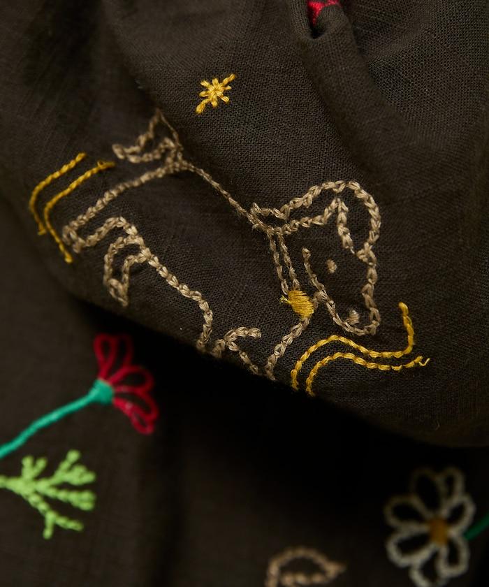 圖案刺繡花紋襯衫