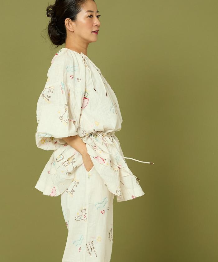 圖案刺繡連衣裙