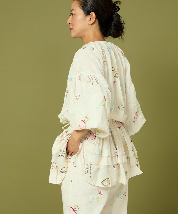 圖案刺繡連衣裙