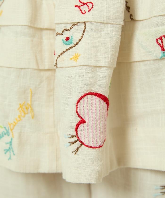 圖案刺繡連衣裙