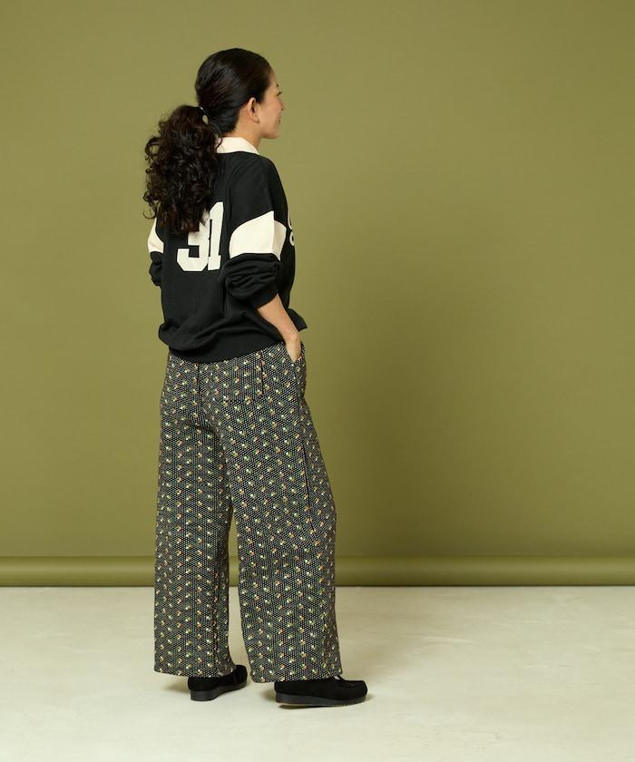 寬鬆保暖長褲 “Flower”