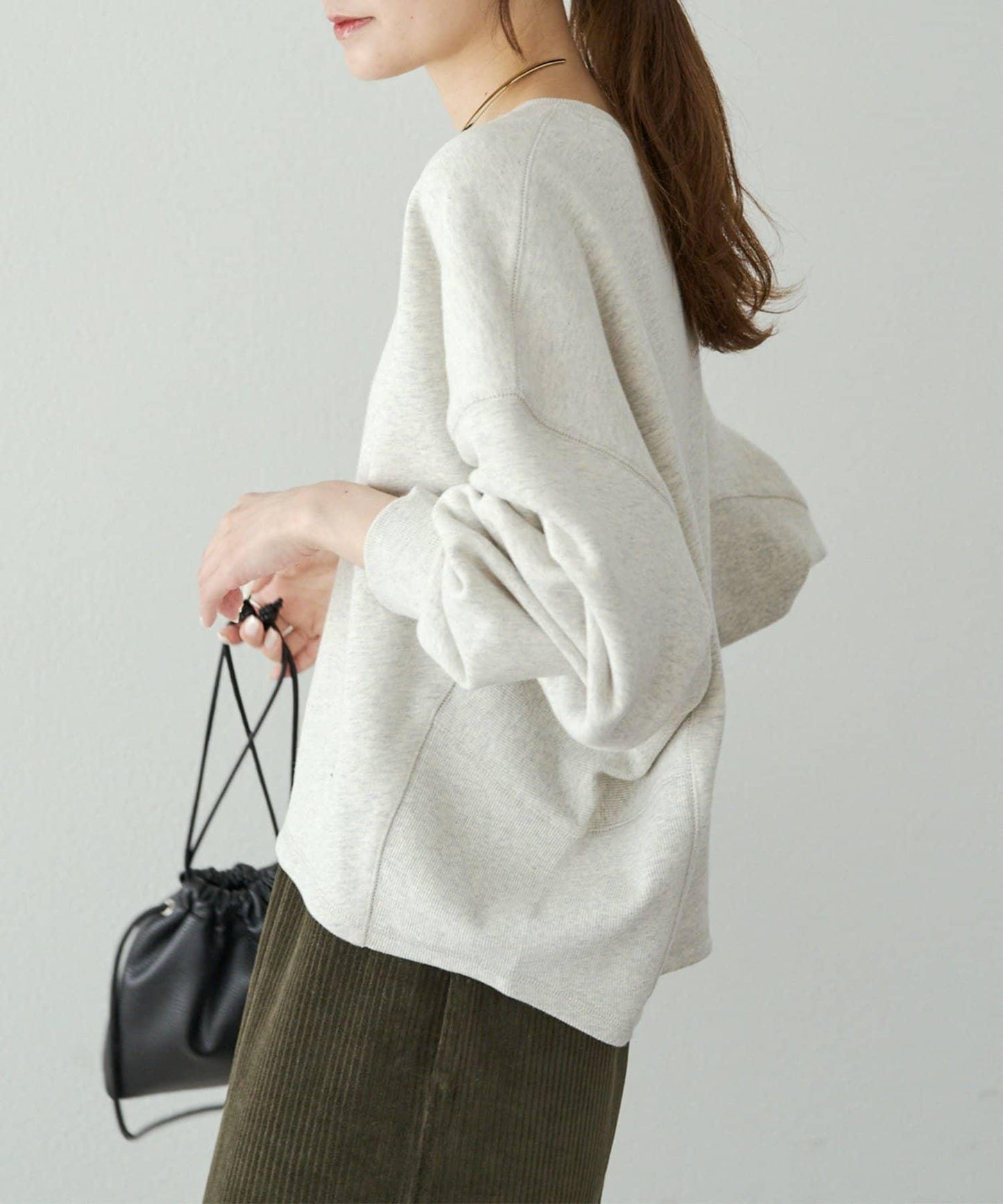 側條紋衛衣套頭衫