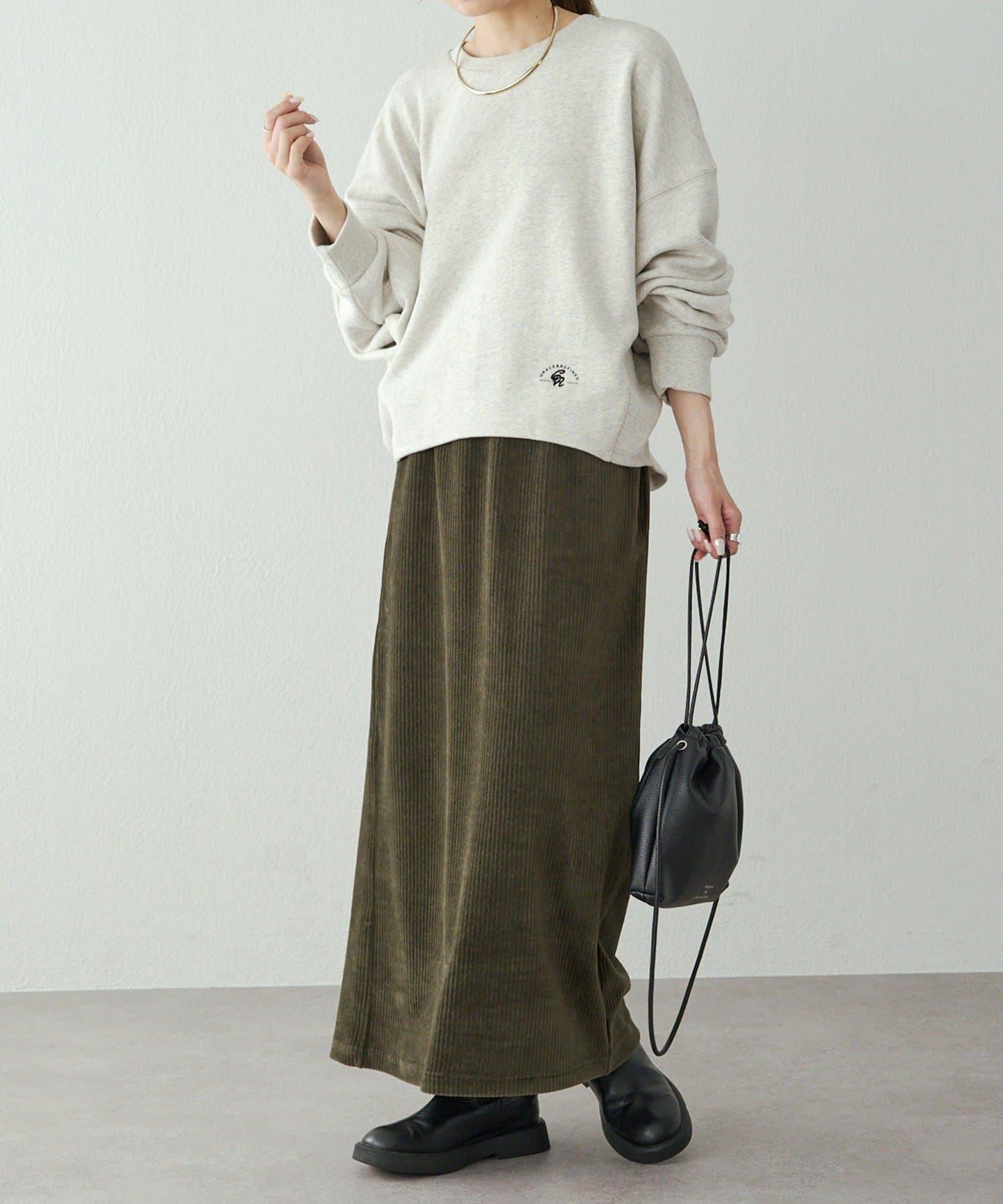 側條紋衛衣套頭衫