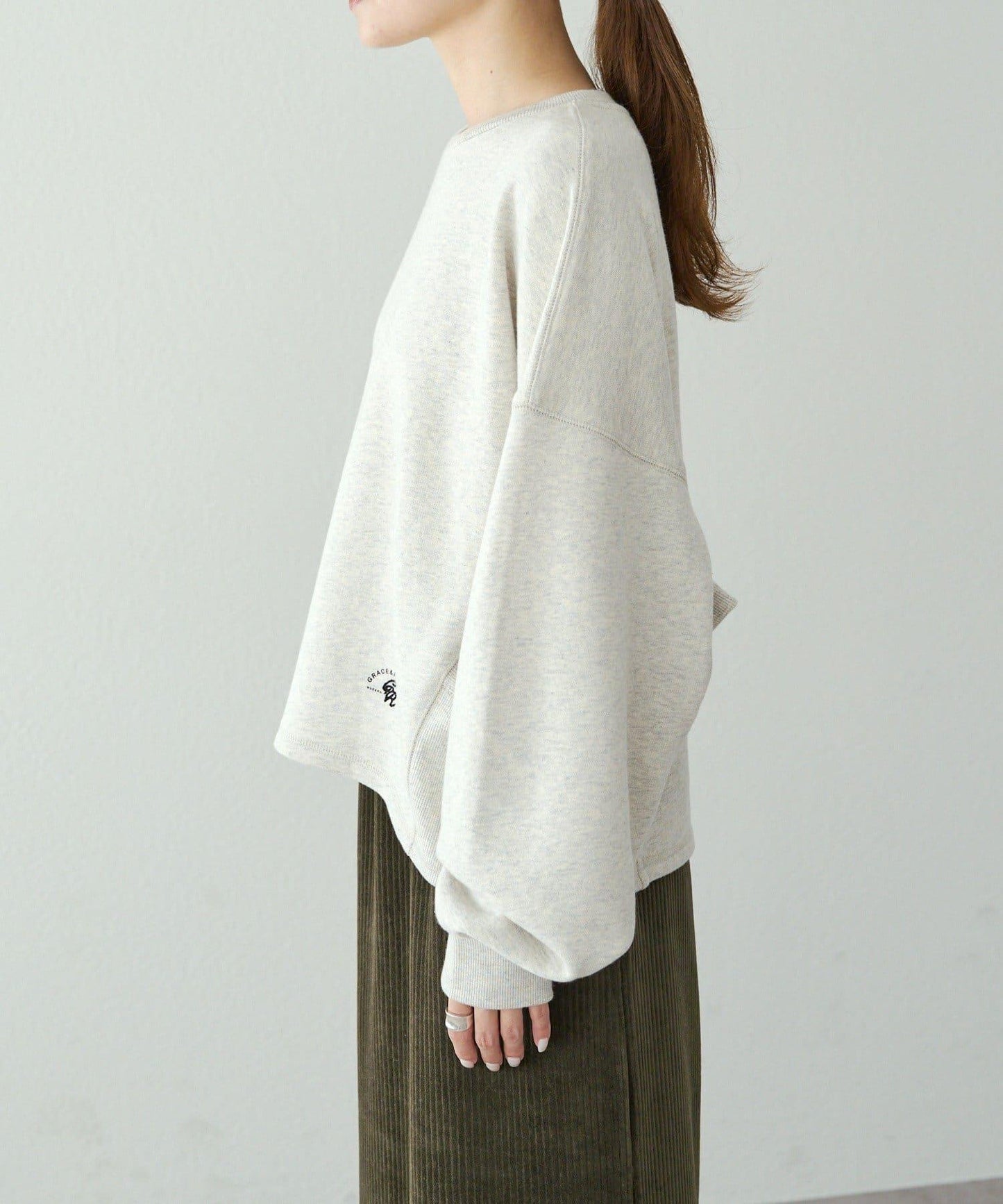 側條紋衛衣套頭衫