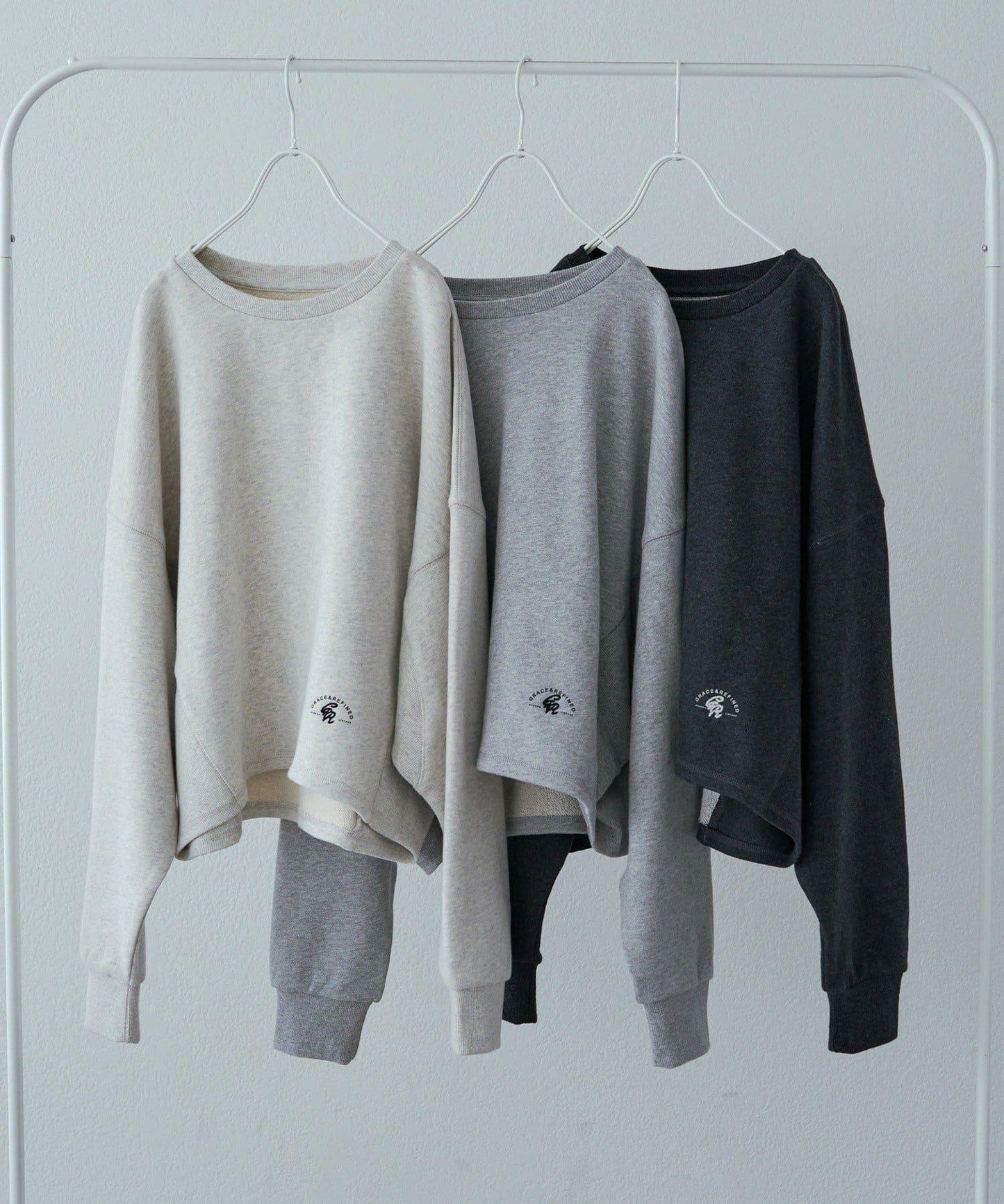 側條紋衛衣套頭衫