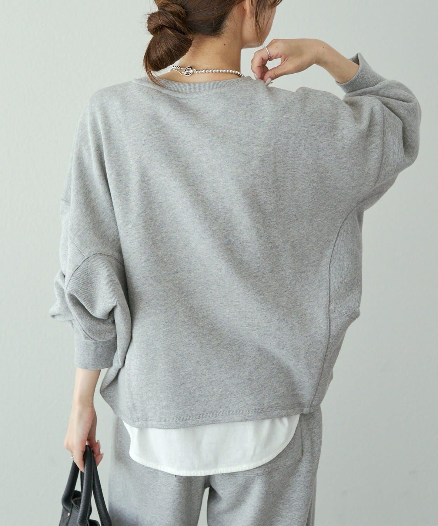 側條紋衛衣套頭衫