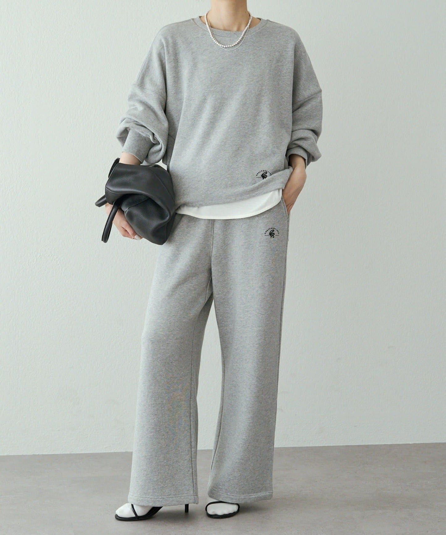 側條紋衛衣套頭衫