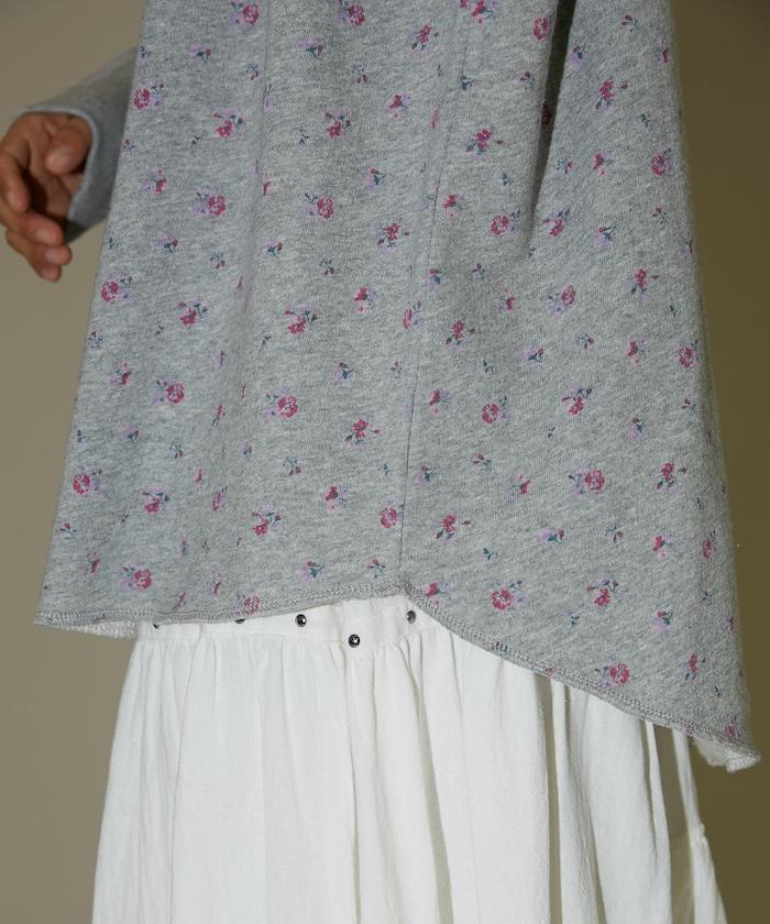 紗布內層毛圈裁剪套頭衫