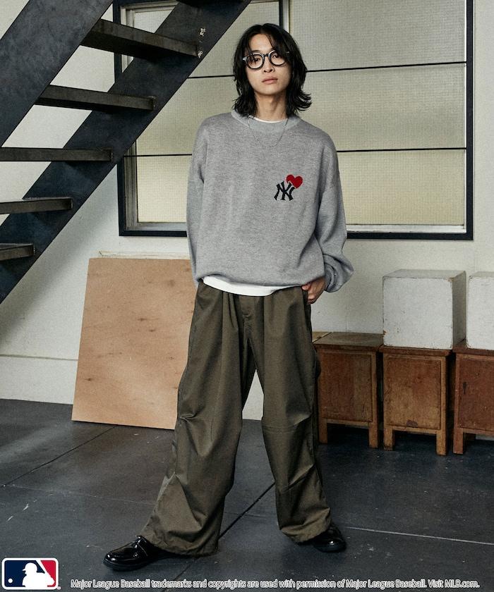 心形標誌針織衫