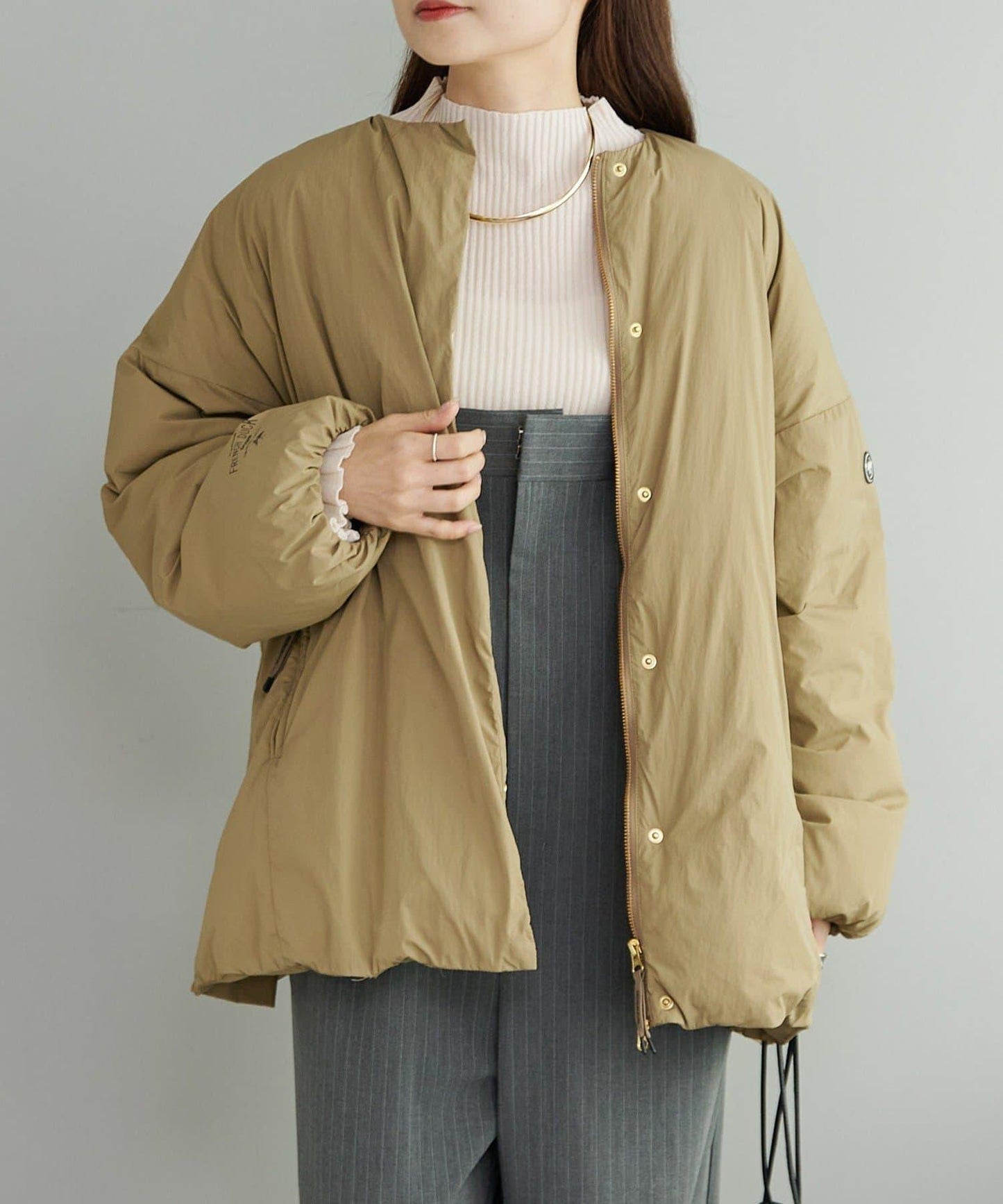 【リバイバル/WEB限定】フレンチダックダウンサイドジップジャケット