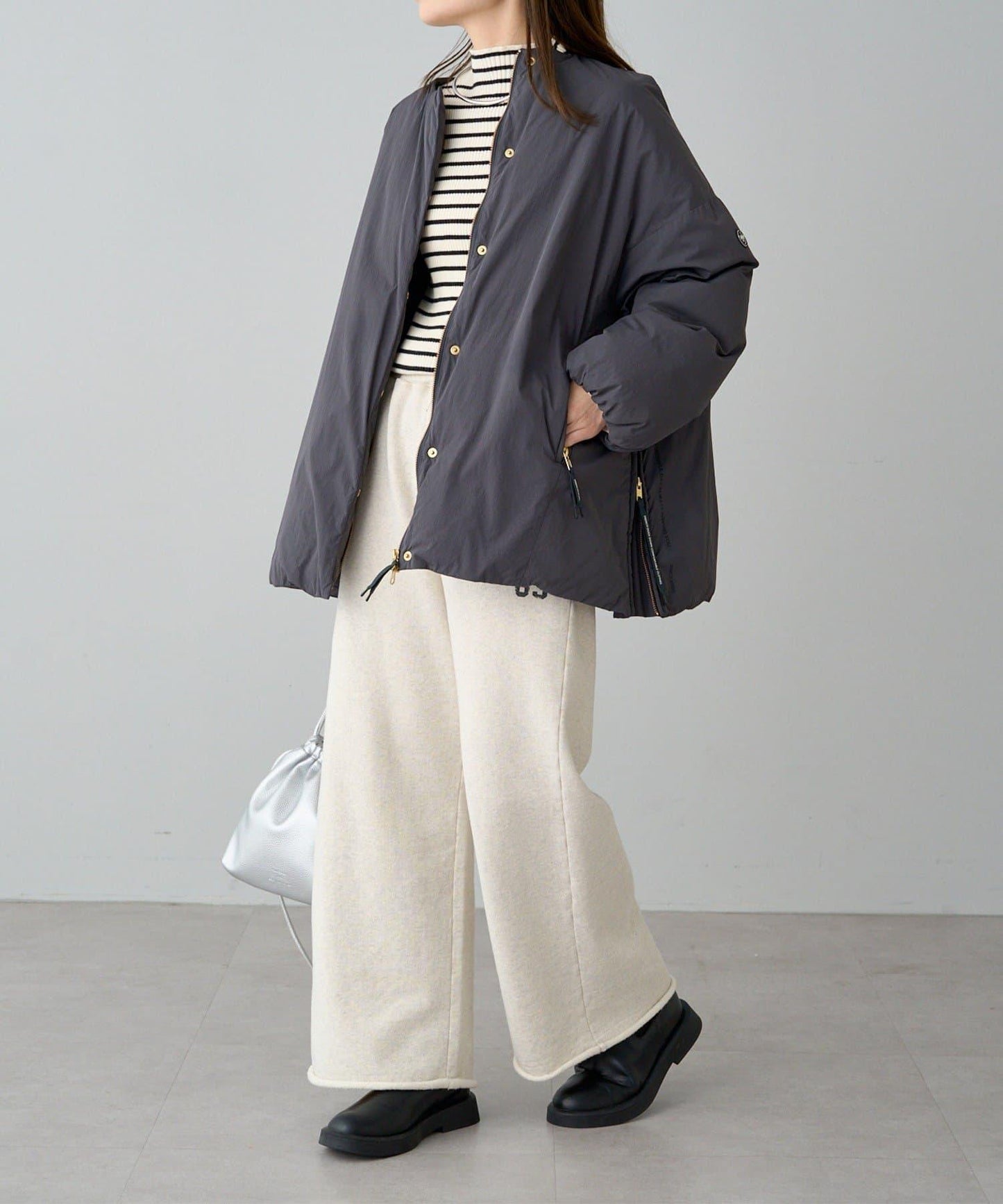 【リバイバル/WEB限定】フレンチダックダウンサイドジップジャケット