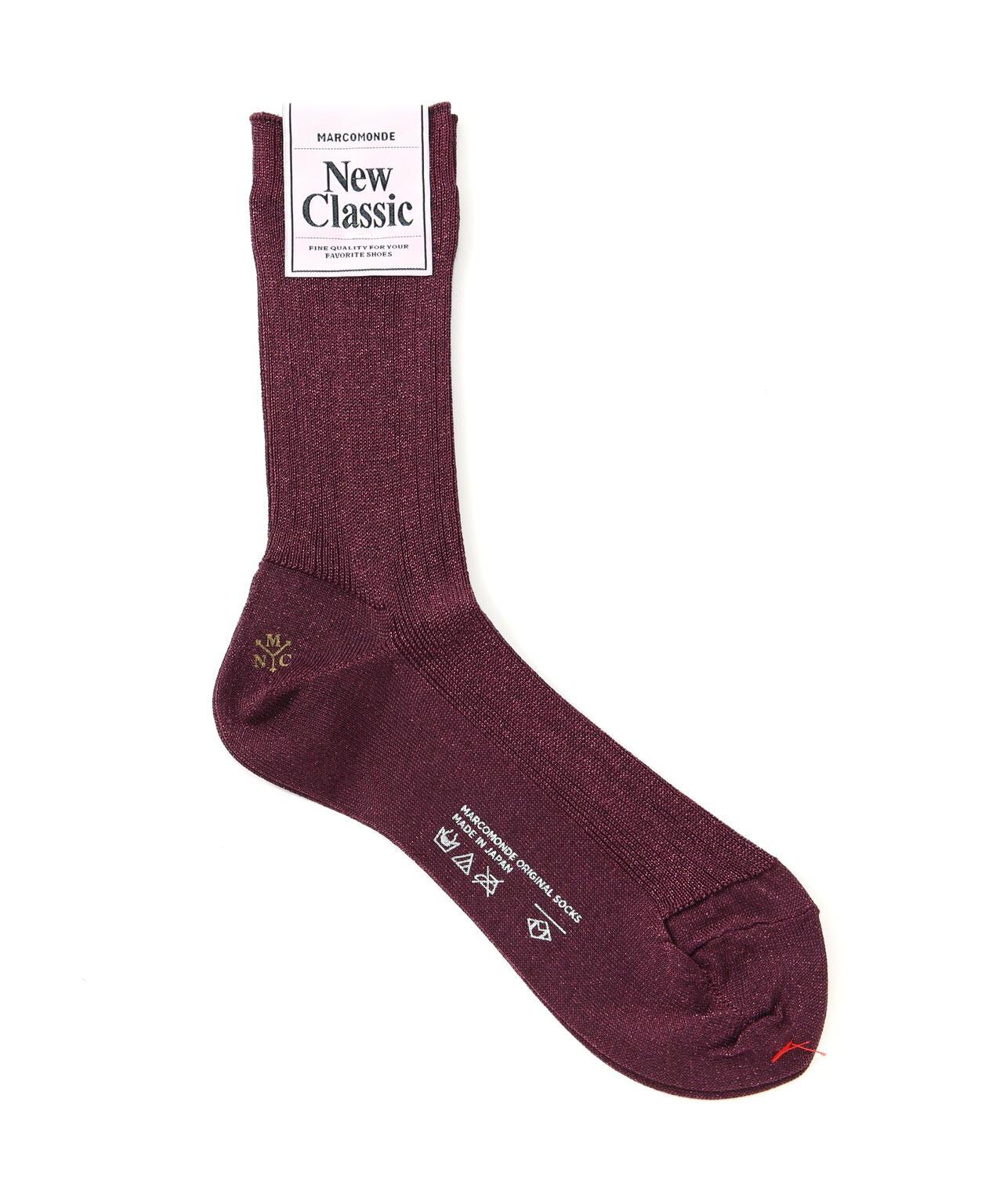 MARCOMONDE(マルコモンド)glitter ribbed socks 20
