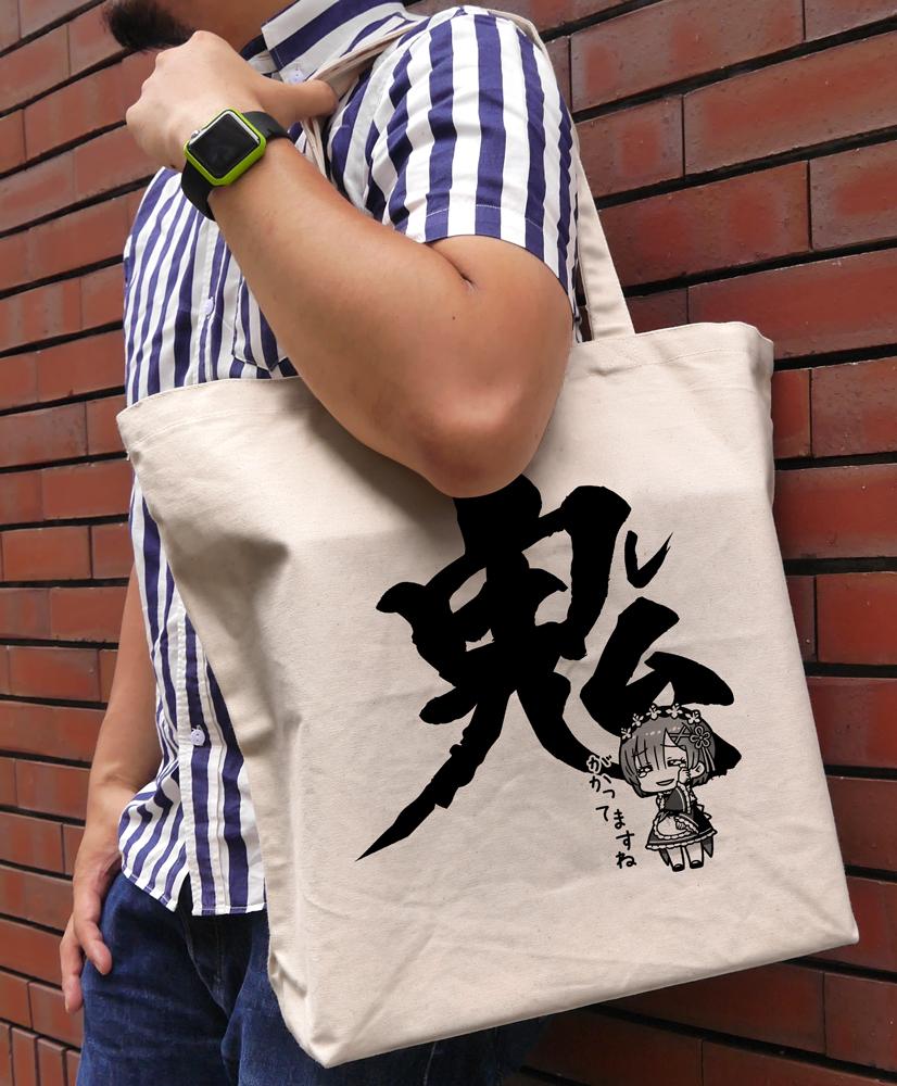 《Re:從零開始的異世界生活》_雷姆 鬼化 大號托特包/NATURAL