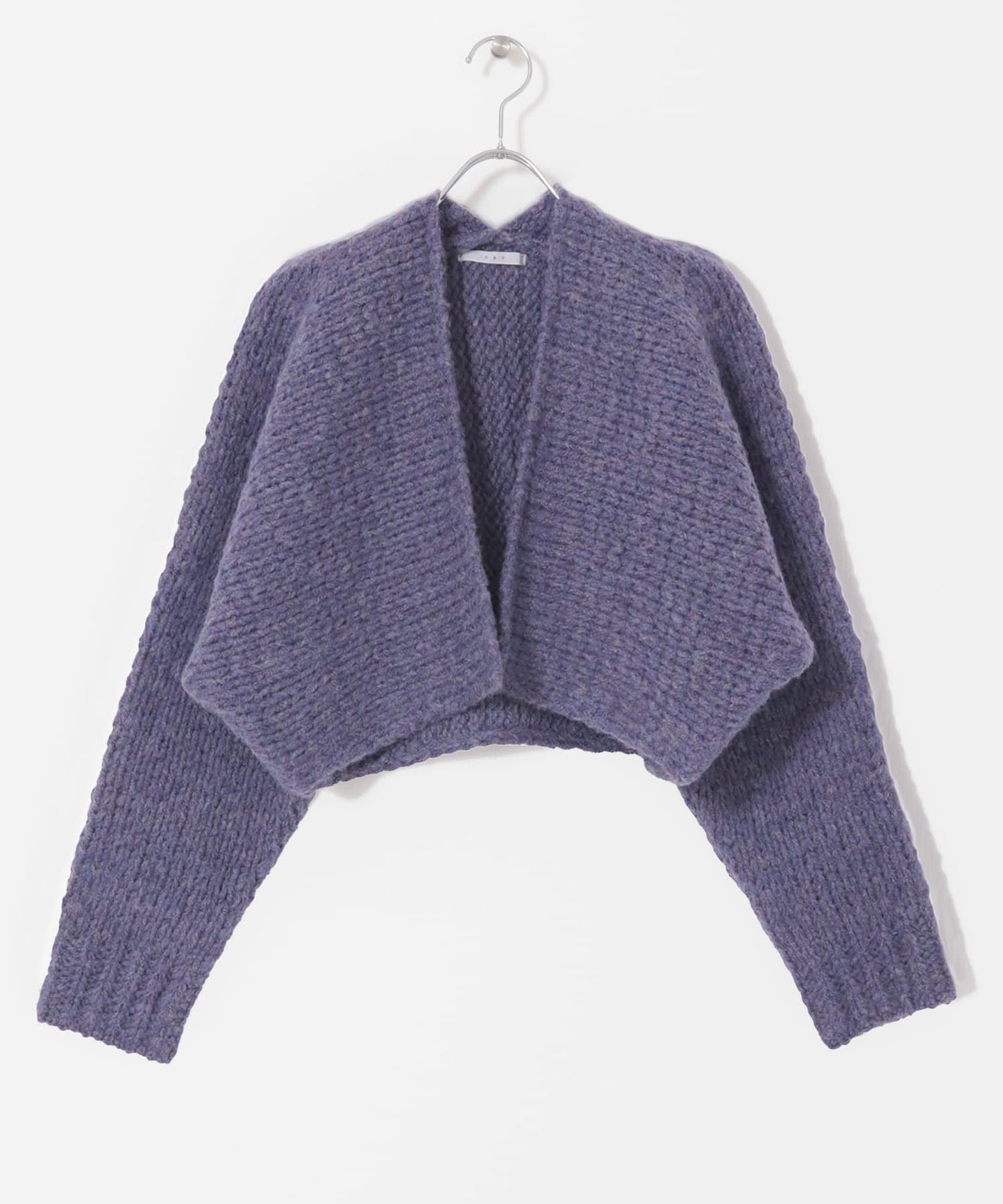 粗針短款針織開衫