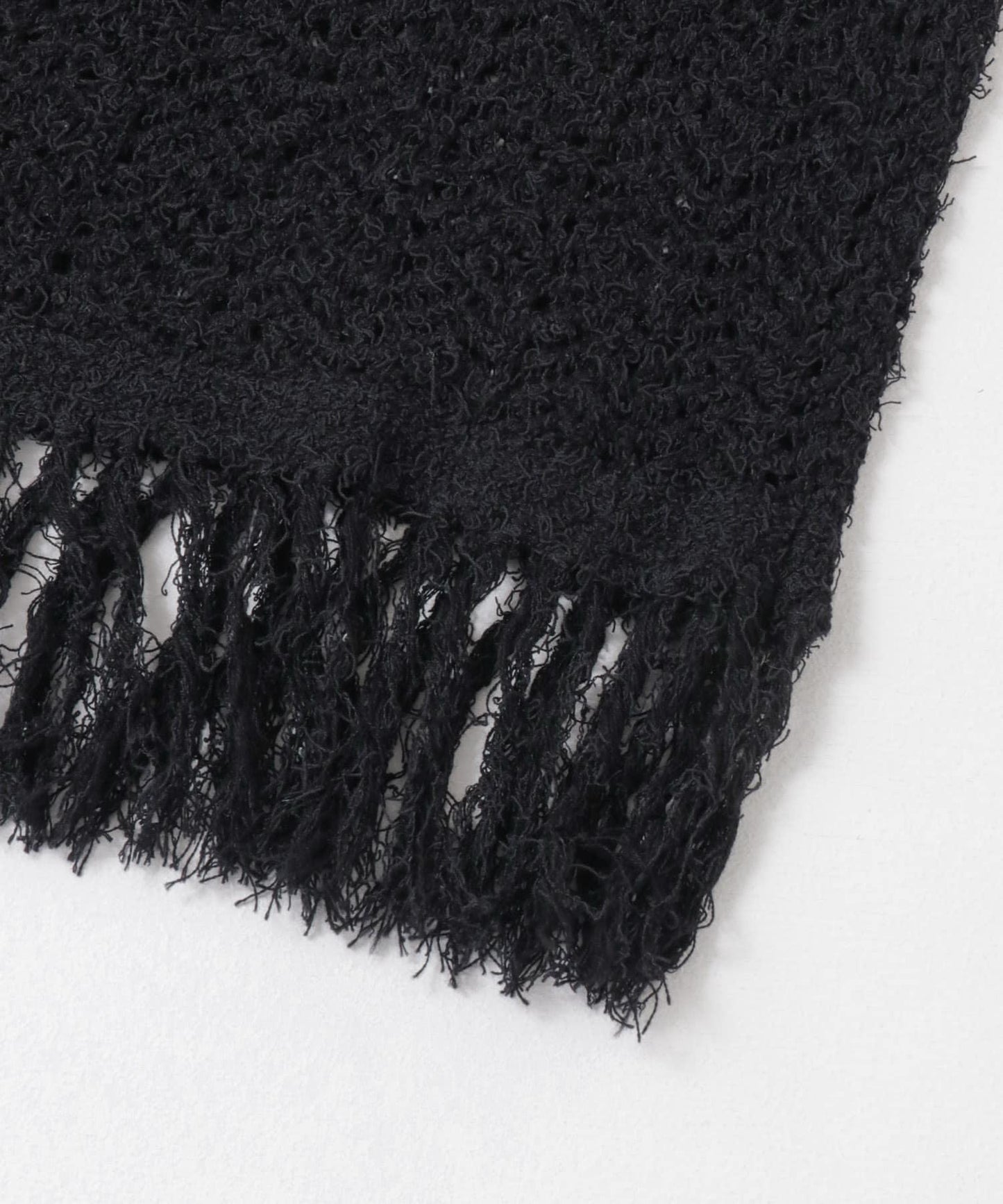 流蘇鏤空針織半身裙