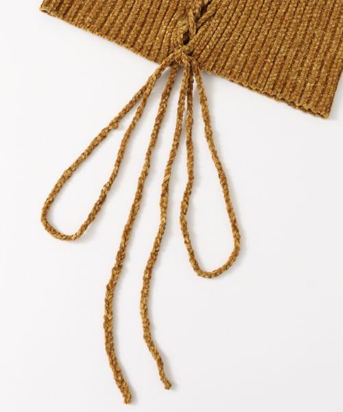 天鵝絨針織吊帶背心