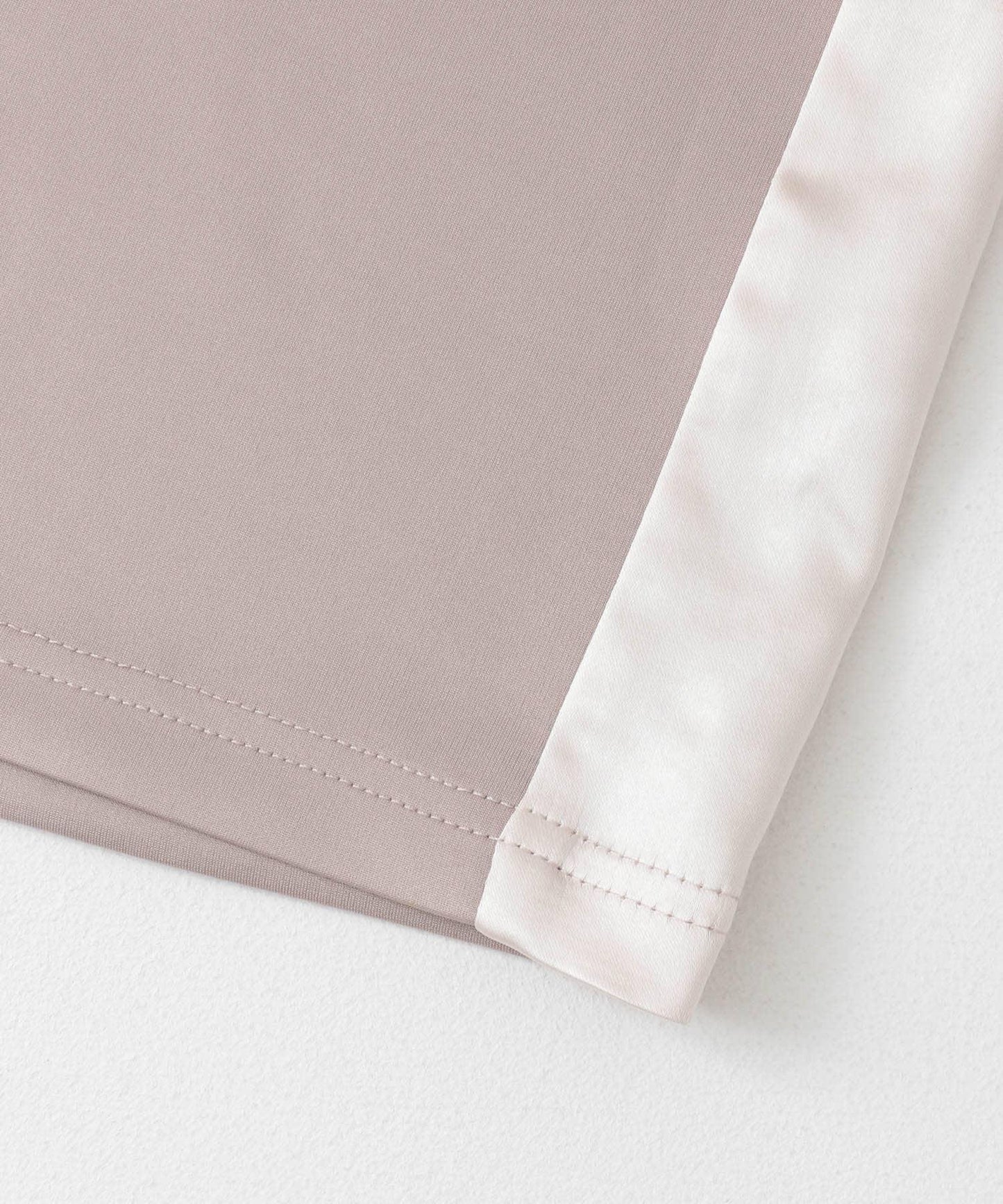 緞面拼接線條半身裙