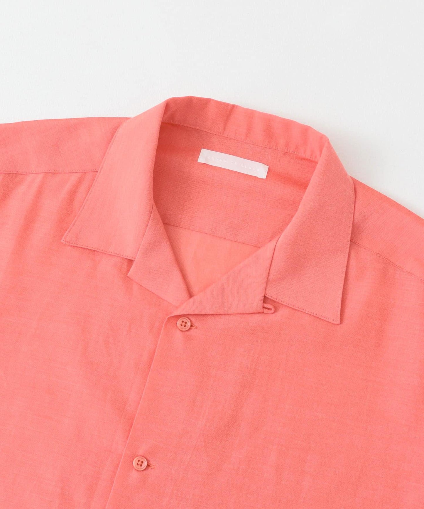 透視香檳色開領襯衫