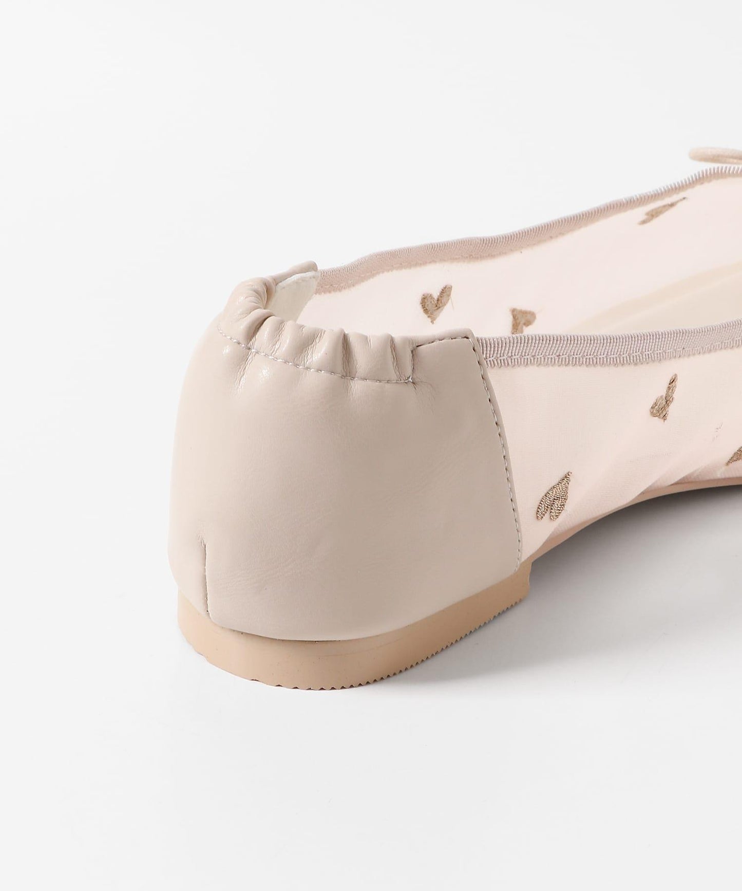 愛心網紗平底鞋